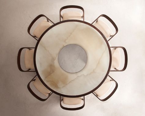 DesignMiami/ Tamsin Johnson, Top View Furniture, Furniture Top View, Glass Dining Set, 타이포그래피 포스터 디자인, Charlotte Perriand, Kitchen Tops, Miami Design, Furniture Dining Table