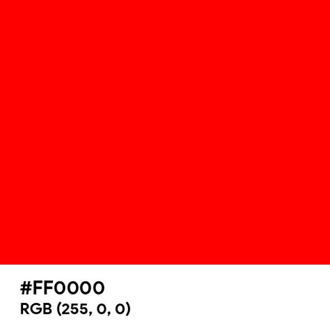 Red color hex code is #FF0000 Red Color Hex Code, Red Color Hex, Shades Of Red Color, Split Complementary Colors, Rgb Color Wheel, Rainbow Palette, Web Colors, Spring Palette, Pastel Red