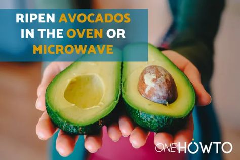 How to Ripen an Avocado in the Oven or Microwave - Plus Other Effective Methods How To Ripen Avocados Quickly, Ripen An Avocado Quickly, How To Pick Avocado, Avocado Hacks, How To Ripen Avocados, Trick Words, How To Make Guacamole, Baked Avocado, Fresh Avocado