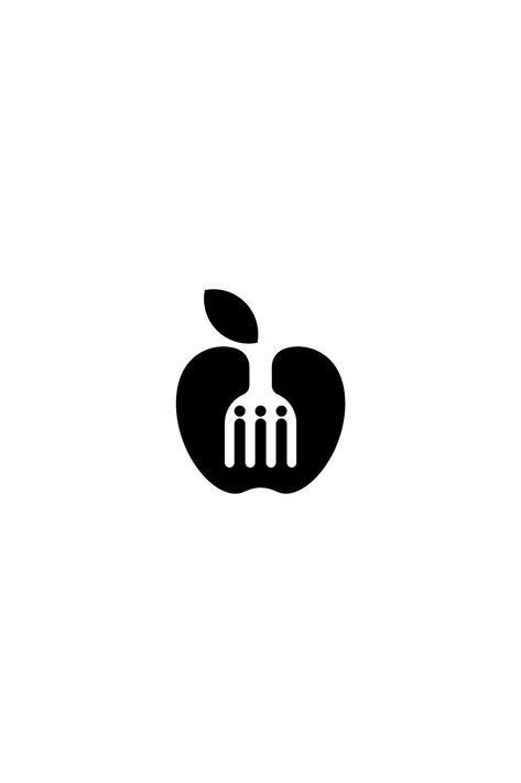 apple+ fork logo icon Fork Logo Design, Fork Logo, Logo Icon, Modern Logo Design, Modern Logo, Logo Icons, Logo Design Services, 1 Day, Design Services