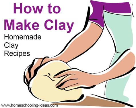 Want to know how to make clay? Try my 5 best clay and playdough recipes with some easy clay projects for kids. How To Make Air Dry Clay At Home, Clay Homemade, Ceramic Board, Homemade Clay Recipe, Fimo Crafts, Clay Recipes, Iod Moulds, Clay Projects For Kids, Clay Recipe