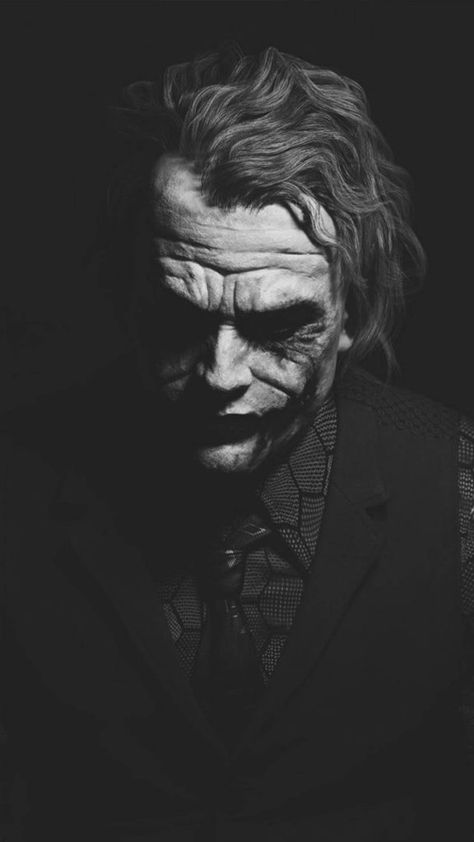 Heath Ledger Joker Black & White Artwork 4K Ultra HD Mobile Wallpaper. Heath Ledger Joker Wallpaper, Image Joker, Dark Knight Joker, Infinity Wallpaper, Joker Drawings, Blog Wallpaper, Der Joker, Joker Iphone Wallpaper, Joker Heath