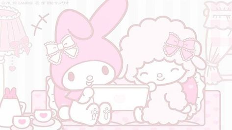 Pink Wallpaper Laptop, My Sweet Piano, Whatsapp Wallpaper Cute, My Melody Wallpaper, Charmmy Kitty, Pink Laptop, Hello Kitty Aesthetic, Cute Laptop Wallpaper, Sanrio Wallpaper