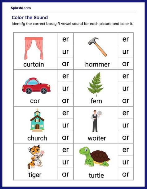 Er Ir Ur, Er Words, Liberty Kids, Poem Template, Words Worksheet, Solving Quadratic Equations, Ela Worksheets, Word Family Worksheets, Cars Coloring Pages