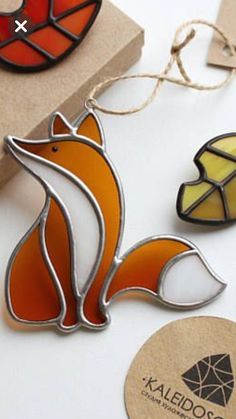 Stained Glass Fox, Tiffany Vitray, Copper Foiling, Table Mosaic, Lead Light, Stained Glass Studio, Stained Glass Patterns Free, Modern Stained Glass, Making Stained Glass