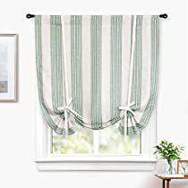 Check this out on Amazon Curtain For Small Window, Roman Shades Bathroom, Tie Up Curtains, Tie Up Shades, Insulated Drapes, Small Curtains, Small Window Curtains, Linen Layers, Small Window