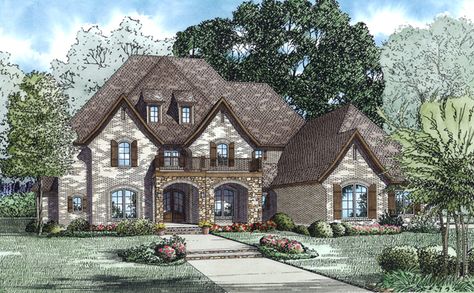 from houseplansandmore.com Castle Plans, European Homes, 5 Bed House, Unique House Plans, European Style Homes, European House Plans, French Country House Plans, European House Plan, Monster House Plans