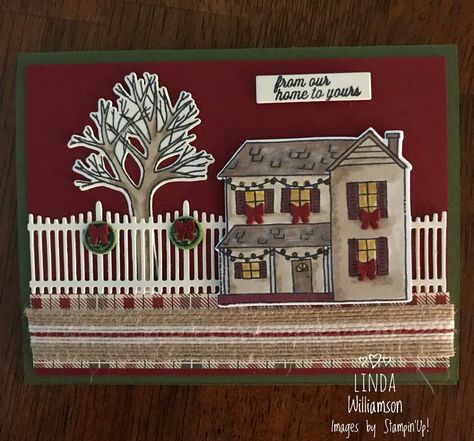 Stampin Up Farmhouse Christmas Cards, Stampin Up Farmhouse Christmas, Christmas Cards 2018, Create Christmas Cards, Stamped Christmas Cards, Hand Made Greeting Cards, Holiday Paper, Homemade Christmas Cards, Stampin Up Christmas Cards