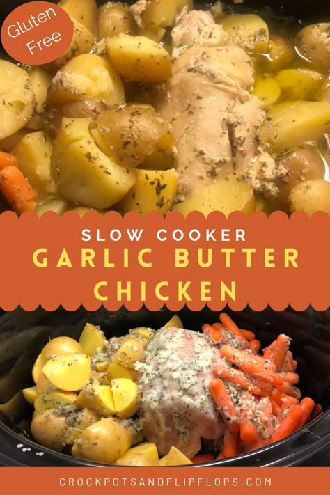 Crockpot Garlic Butter Chicken, Slow Cooker Garlic Butter Chicken, Tender Baked Chicken, Broccoli Healthy, Crockpot Slow Cooker, Chicken Smothered, Chicken Melts, Chicken Crockpot Recipes Easy, Crockpot Healthy