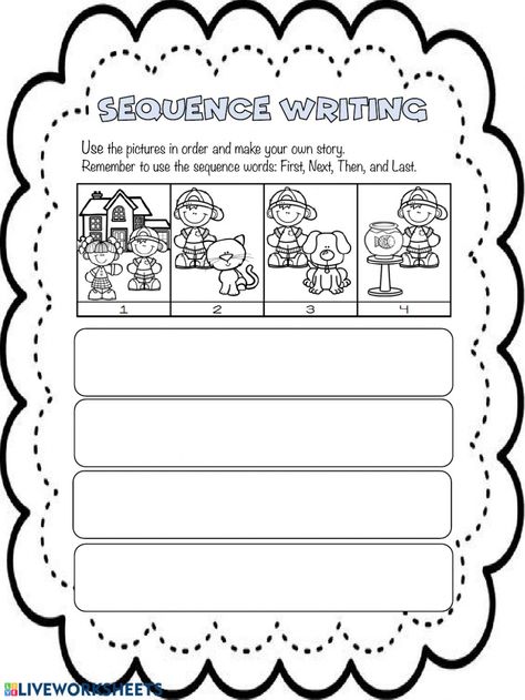 Year 1 Writing, 1st Grade Writing Worksheets, Speech Writing, Volume Math, Sequence Writing, Beginning Sounds Worksheets, Chemistry Worksheets, Cursive Words, Handwriting Practice Worksheets