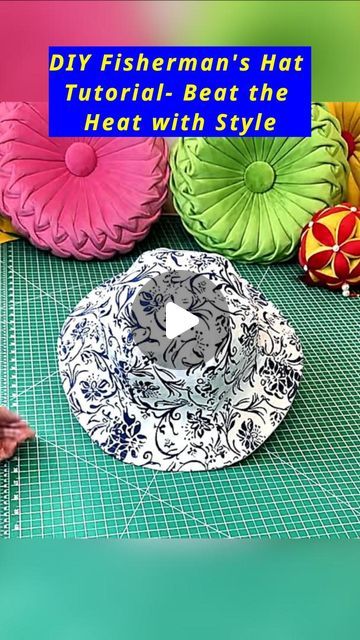 National Pink Day, Pumpkin Festival, Girls Things, Fisherman's Hat, Hat Tutorial, Textile Projects, Diy Hat, Instagram Diy, Fisherman Hat