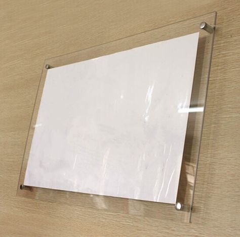 (GT4166-A4) Wall Mounted Transparent Clear Acrylic Picture Photo Frame With Screws Movie Poster Display Frame Movie Poster Display, Poster Holder, Transparent Wall, Plastic Picture Frames, Venetian Art, Cheap Frames, Picture Poster, Poster Display, Acrylic Frame