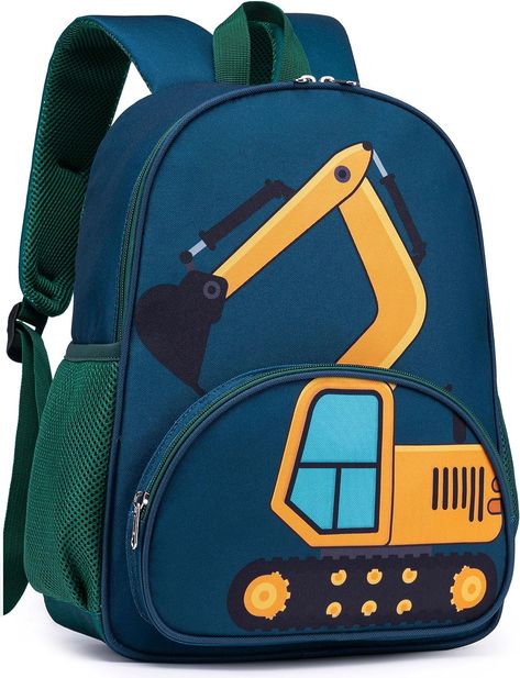 【Quality Material】The Kids Backpack for Boys is made of 900D nylon fabric, sturdy, durable and water resistant. The Lining of bookbag is soft fabric. Zippers is smooth and strong. Suitable Kids for 3 -8 years. 【Dimensions & Capacity】This Boys Preschool Backpack size: 15 x 11 x 4.9 inch (H x L x W).The Capacity is 13L.The Backpack interior is roomy with many pockets, The main compartment can hold some books, A4 folder, iPad, change of clothes. Toddler Boy Backpack, Daycare Nursery, Kids Backpack Boys, Preschool Backpack, Nursery Bag, Toddler Backpack, Chest Strap, Kids Backpack, Childrens Backpacks