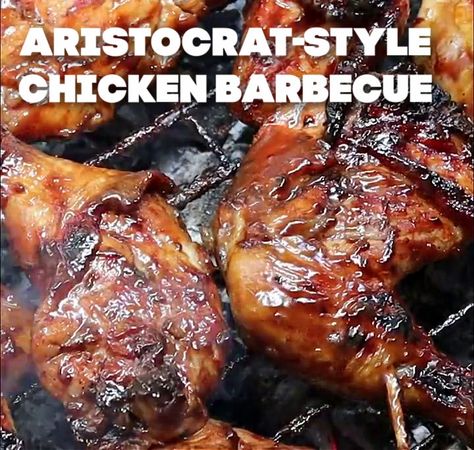 Aristocrat-style Chicken Barbecue - Yummy Kitchen Aristocrat Chicken Barbecue, Filipino Chicken Bbq, Kima Recipe, Chicken Marinates, Filipino Chicken Barbecue Recipe, Java Rice, Charcoal Grilled Chicken, Filipino Bbq, Bbq Chicken Marinade