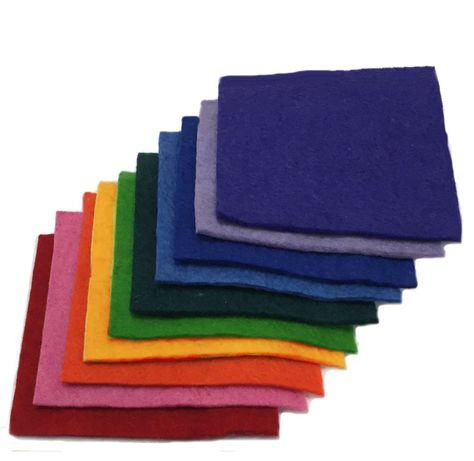 Felt Squares, Wool Felt Projects, Felt Sheets, Felt Projects, Felt Wool, Hand Felted, Doll Hair, Felt Fabric, Amazon Art