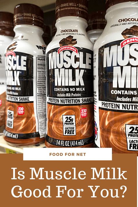 Are you thinking of taking Muscle Milk to boost your protein intake? Find out here first if Muscle Milk is good for you. See if its benefits will improve your health and if it's worth including in your diet. #musclemilk #protein #bestfood #health Chocolate Muscle Milk Protein Shakes, Muscle Milk Protein Shakes Recipes, Muscle Milk Recipes, Muscle Milk Smoothie, Muscle Milk Protein Shakes, Protein Shake Diet, Best Whey Protein Powder, Best Whey Protein, Milk Benefits