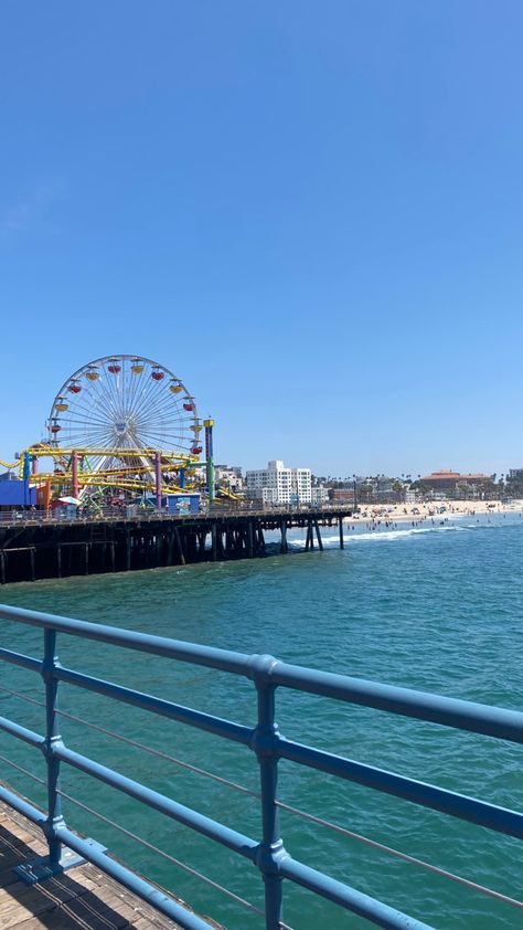 Usa Los Angeles, Fresno California Aesthetic, La Beach Aesthetic, Santa Monica Pier Aesthetic, Santa Monica Aesthetic, Summer In America, Summer In Usa, Usa Aesthetic, America Aesthetic