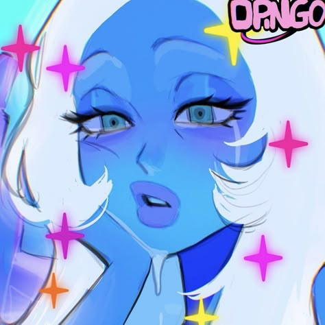 Blue Diamond Steven Universe, Draw Music, Painting Fashion, Drawing Photography, Instagram Painting, Photography Artwork, The Way I Feel, Beautiful Illustration, Steven Universe Fanart