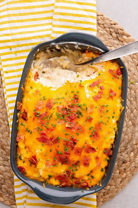 Dump Casseroles, Twice Baked Potato, Twice Baked Potatoes Casserole, Baked Potato Casserole, Dinner Plans, Cheesy Casserole, French Fried Onions, Best Casseroles, Potatoe Casserole Recipes