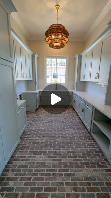 BRADLEY LEAVITT on Instagram: "Laundry room progress at our #MaplewoodManor project. One of our favorite details is the brick floor  Design @alishataylorinteriors  Build @ryan_aftconstruction @megan_aftconstruction @buildertrend  Architecture @corydesign" Brick Interior Flooring, Brick Look Tile Floor Bathroom, Bathroom Brick Floor, Brick Laundry Room, Brick Floor Design, Brick Floor Laundry Room, Brick Floor Mudroom, Brick Floors Mudroom, Brick Tile Floor