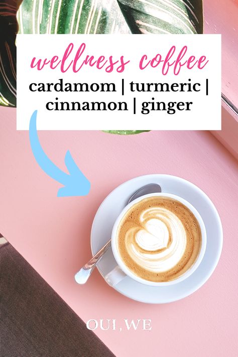 Tumeric Coffee, Ginger Coffee, Cinnamon Drink, Immunity Boost, Spiced Drinks, Turmeric Vitamins, Ginger Drink, Quick Coffee, Coffee Hacks