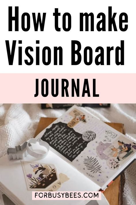 Bullet journal vision board 2024 Vision Journal, Vision Board In Notebook, Vision Board Ideas Magazine, Writing Vision Board Ideas, Vision Casting Worksheet, Vision Journal Ideas How To Make, Vision Board Diy Examples, Vision Board Steps, Faith Based Vision Board Ideas