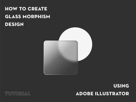 [TUTORIAL] How to create glass morphism design in Illustrator Glass Morphism Design, Morphism Design, Glass Morphism, Minimal Graphic Design, Frosted Glass Design, Adobe Tutorials, Graphic Design Tutorials Learning, Glass Effect, 카드 디자인