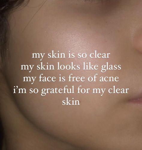 #glowup #skin #affirmations Affirmation Quotes Beauty, Glass Skin Manifestation, Affirmation For Clear Skin, Glowing Skin Vision Board, I Will Get Everything I Want, White Teeth Affirmations, Clear Glass Skin Affirmations, My Skin Is Clear Affirmation, I Have Clear Skin Affirmation