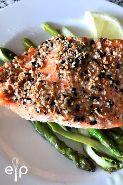 Best Air Fryer Salmon, Salmon Air Fryer, Cook Frozen Salmon, Salmon In Air Fryer, Homemade Everything, Flavor Combos, Everything Bagels, Best Salmon, Slow Cooker Times