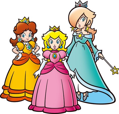 Princess Peach Princess Daisy Rosalina, Princess Peach Artwork, 3 Mario Princesses, Peach Daisy And Rosalina Fan Art, All Mario Princesses, Rosalina Daisy And Peach, Peach Daisy And Rosalina Matching Pfp, Peach And Daisy And Rosalina, Daisy Rosalina And Peach