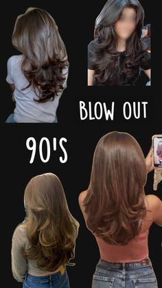 Cute Hairstyles For Homecoming, Haircuts For Long Hair With Layers, Hairstyles For Layered Hair, Wacky Hair, Haircuts For Wavy Hair, Blowout Hair, 90s Hairstyles, Blow Out, Trendy Haircuts