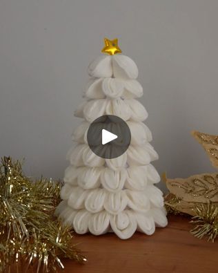 Sweet Things To Make, Cotton Christmas Tree, Paper Christmas Trees, Winter Child, Magic Hands, Christmas Elves, Paper Christmas Tree, Christmas Tree Crafts, Christmas Crafts Decorations