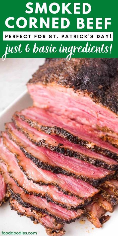 Pitboss Recipes, Smoked Corned Beef Brisket, Brisket Smoked, Homemade Pastrami, Smoked Corned Beef, Traeger Smoker, Brisket Recipes Smoked, Smoked Recipes, Cooking Corned Beef