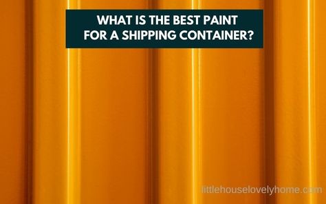 Appearances matter when it comes to moving cargo – so are there specific paints that work better for shipping containers? ... Read more The post What is the Best Paint for a Shipping Container? appeared first on Little House Lovely Home. How To Paint A Metal Shipping Container, Shipping Container Painted, Paint Shipping Container, Painted Shipping Containers Ideas, Backyard Shipping Container Ideas, Painting Shipping Containers, Painting A Shipping Container, Shipping Container Sheds Storage, Shipping Container Painting Ideas