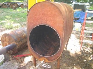 Outdoor Wood Boiler From Junk : 6 Steps (with Pictures) - Instructables Outdoor Wood Burning Furnace, Outdoor Wood Boiler, Boiler Heating System, Wood Burning Furnace, Outdoor Wood Burner, Outdoor Wood Furnace, Wood Furnace, Diy Wood Stove, Water Heating Systems