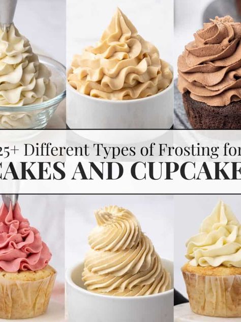 Baking 101 - Spatula Desserts Different Types Of Frosting, Cooked Frosting, Types Of Frosting, Delicious Cupcakes Recipes, Frosting Recipes Easy, Cake Frosting Recipe, Baking 101, Homemade Nutella, Make Ahead Desserts