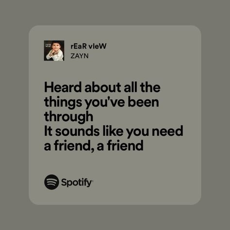 Zayn Malik Spotify, Zayn Malik Lyrics, Zayn Malik Quotes, Zayn Lyrics, 1d Lyrics, Spotify Lyrics, Zayn Malik, Pretty Lyrics, Rear View