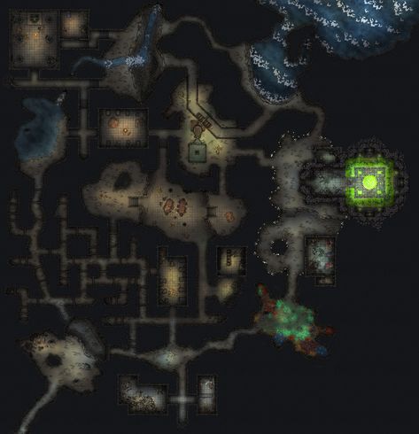 Wave Echo Cave, Lost Mines Of Phandelver, Underground Dungeon, Pathfinder Maps, Inspirational Pics, Cartographers Guild, Fantasy Town, Storm King, Fantasy Maps