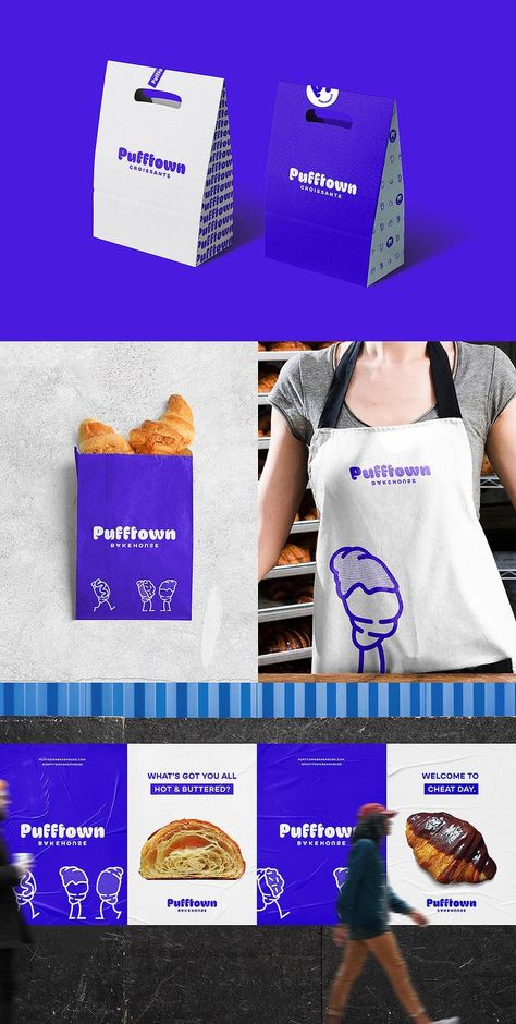 Pizza Packaging Design, Bakery Branding Design, Bakery Branding, Logo Presentation, Desain Editorial, Food Branding, Food Logo Design, Branding Design Packaging, Lets Talk