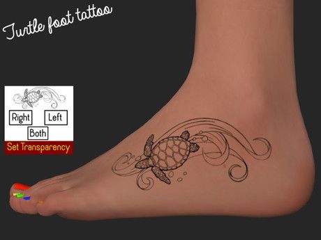 Ocean Foot Tattoo, Turtle Foot Tattoo, Top Of Foot Tattoos, Sea Turtle Tattoo Design, Hawaiian Turtle Tattoos, Small Turtle Tattoo, Beachy Tattoos, Turtle Tattoos, Ankle Tat