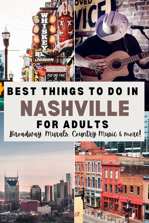 Are you planning on taking a trip to Nashville? Discover the ultimate travel guide bucket list for the best things to do in Nashville, Tennessee from a local. Dive into an itinerary that guides first time and frequent visitors to the top-rated nashville things to do for couples, girls trips, a nashville bachelorette party, summer bucket list ideas, and even winter bucket list ideas. Click the pint to unleash Music City's must-do's and hidden gems! Tennessee Aesthetic, Nashville Tennessee Vacation, Nashville Travel Guide, Weekend In Nashville, Nashville Vacation, Visit Nashville, Tennessee Travel, Whiskey Tasting, Nashville Trip