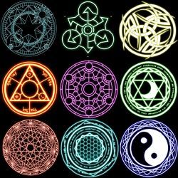 Aggromancer | What kind of Mage are you? - Quiz Spell Circle Tattoo, Black Magic Symbols, Round Symbols, Magic Circle Art, Arcane Symbols, Spell Circle, Transmutation Circle, Magic Circles, Magic System