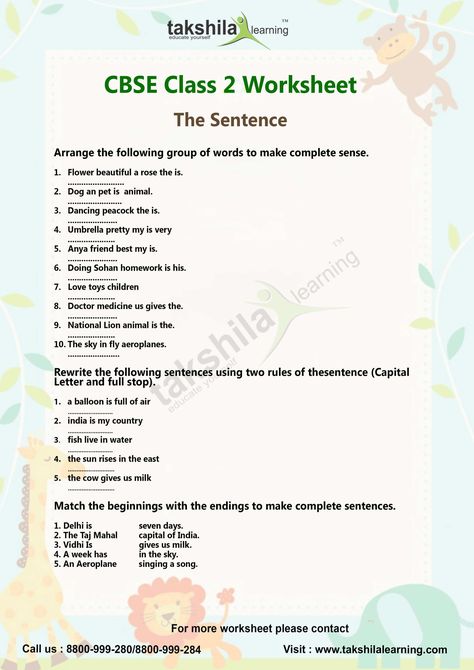 Class2 English Worksheets, Cbse Class 2 Evs Worksheet, Worksheet For Class 2 English Grammar, Cbse Class 3 English Worksheet, Class3 English Worksheet, Cbse Class 2 English Worksheet, English Grammar Worksheets For Class 2, Sentence Worksheet For Class 2, English Olympiad Grade 2