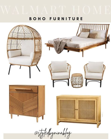 Shop Walmart Home inspiration - Boho Furniture Inspiration from @walmart - walmart furniture - egg chair - chevron furniture - patio furniture inspiration - white furniture - neutral home inspiration - neutral home decor - bar carts - apartment furniture - living room furniture - boho bedroom - boho living room - boho patio - pool furniture - joanna gaines style - magnolia home Walmart Furniture, Patio Furniture Inspiration, Joanna Gaines Style, Chevron Furniture, Boho Patio, Walmart Home, Home Boho, Neutral Home Decor, Patio Pool