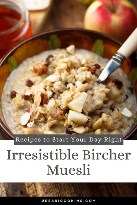 Welcome to the world of Bircher Muesli, a delightful and nutritious breakfast option that originated in Switzerland. Created by Swiss physician Maximilian Bircher-Benner in the late 19th century, this wholesome dish has gained popularity worldwide for its health benefits and delicious flavors. Bircher Muesli is a refreshing combination of rolled oats, fruits, nuts, and dairy or plant-based milk or yogurt, soaked overnight to create a soft and creamy texture. What sets Bircher... Muesli Recipe Breakfast, Muesli Recipes, Overnight Muesli, Muesli Breakfast, Muesli Recipe, High Fiber Breakfast, Bircher Muesli, Breakfast Platter, Nutritious Breakfast