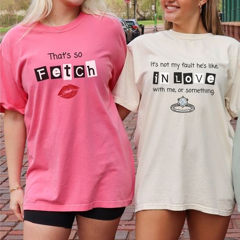 #bachelorette #bacheloretteparty #bacheloretteparties #matchingshirts #bridesmaid #bridesmaids #bachbash #bridalinspo #bridalinspiration #bridalinspirations #henparty #comfortcolors #meangirls #meangirl #wednesdayswewearpink #thatssofetch #getinloser #bridalparty #gettingmarried #dreamwedding #instabride #futuremrs #shesaidyes #bride2be #heputaringonit #bridetobride Mean Girls Bachelorette Party, Bridesmaids Shirts, Bff Shirts, Bachelorette Party Shirt, Colors Matching, Hen Night, Bridesmaid Shirts, Bachelorette Party Shirts, Night Ideas