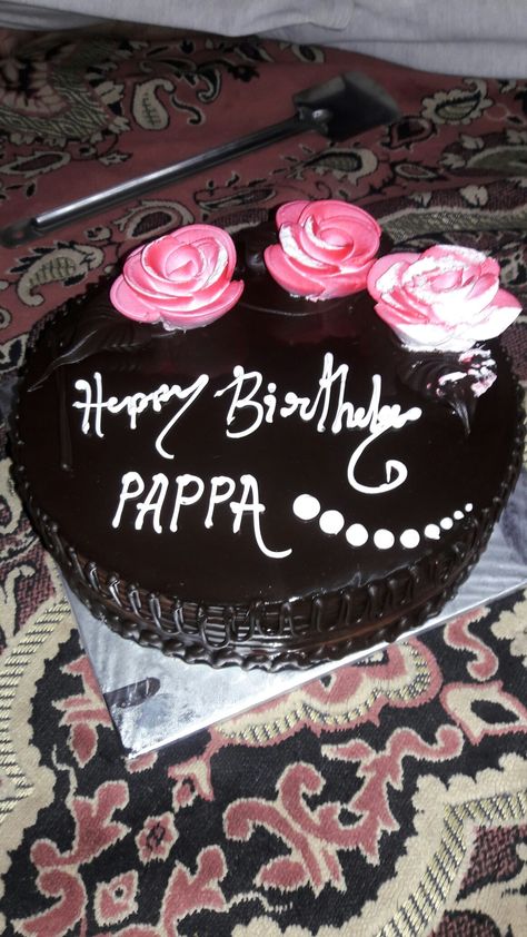 Happy Birthday Papa Cake, Cake Snap, Baileys Cake, Happy Birthday Chocolate Cake, Papa Birthday, 22nd Birthday Cakes, Happy Birthday Papa, Birthday Cake Writing, Snapchat Camera