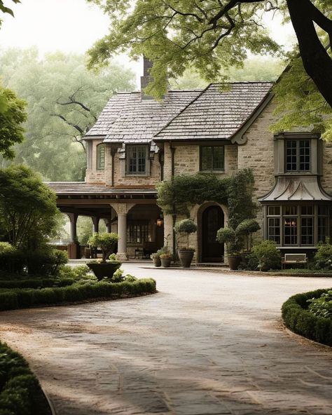 Aesthetic French House Exterior, Rustic Elegant House Exterior, New York Country Home, Italian Countryside House Exterior, Rural House Exterior, Luxury Cottage Exterior, Dream Home Asethic, How To Give A Flat House Dimension Exterior, Elegant Farmhouse Exterior