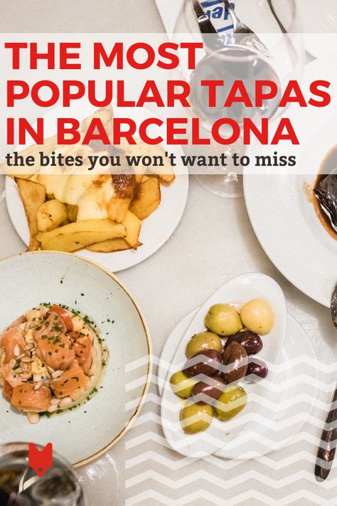 “There Where To Eat In Barcelona, Barcelona Tapas, Barcelona Aesthetic, Canned Seafood, Best Tapas, Barcelona Food, Frozen Potatoes, Spanish Tapas, Tapas Bar