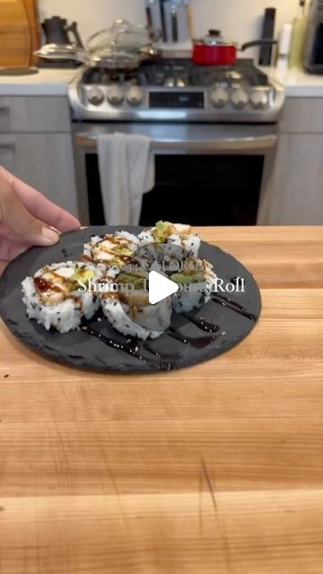 Foodies2Touch on Instagram: "Tempura Sushi Roll for the win…Now this is for those that like fried over raw. Recipe down below. #sushi #sushilovers #shrimptempuraroll #sushitime #shrimp #easyrecipes #lunchideas 

Ingredients: 

1 egg beaten
8-10g flour 
Panko crumbs
Oil spray
Nori Paper
Avocado 

Rice ingredients: 

300g Cooked white rice (80g per roll)
15 ml rice vinegar
20 ml mirin 
Salt 
Black sesame seeds (optional) 

Eel sauce can be bought at your local grocery store" Shrimp Sushi Rolls, Eel Sauce, Tempura Sushi, Shrimp Tempura Roll, Cooked White Rice, Avocado Rice, Shrimp Sushi, Panko Crumbs, Sushi Time